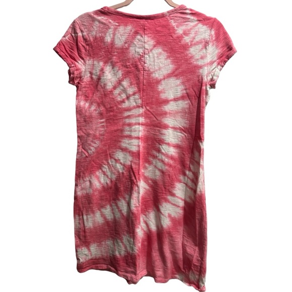 Gap Pink Tye-Dyed Pocket T-shirt Dress size Small - Picture 2 of 5
